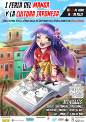 Cartel I Feria manga y cultura japonesa Villajoyosa 2021